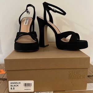 Steve Madden Angelic Black heels size 8.5 US